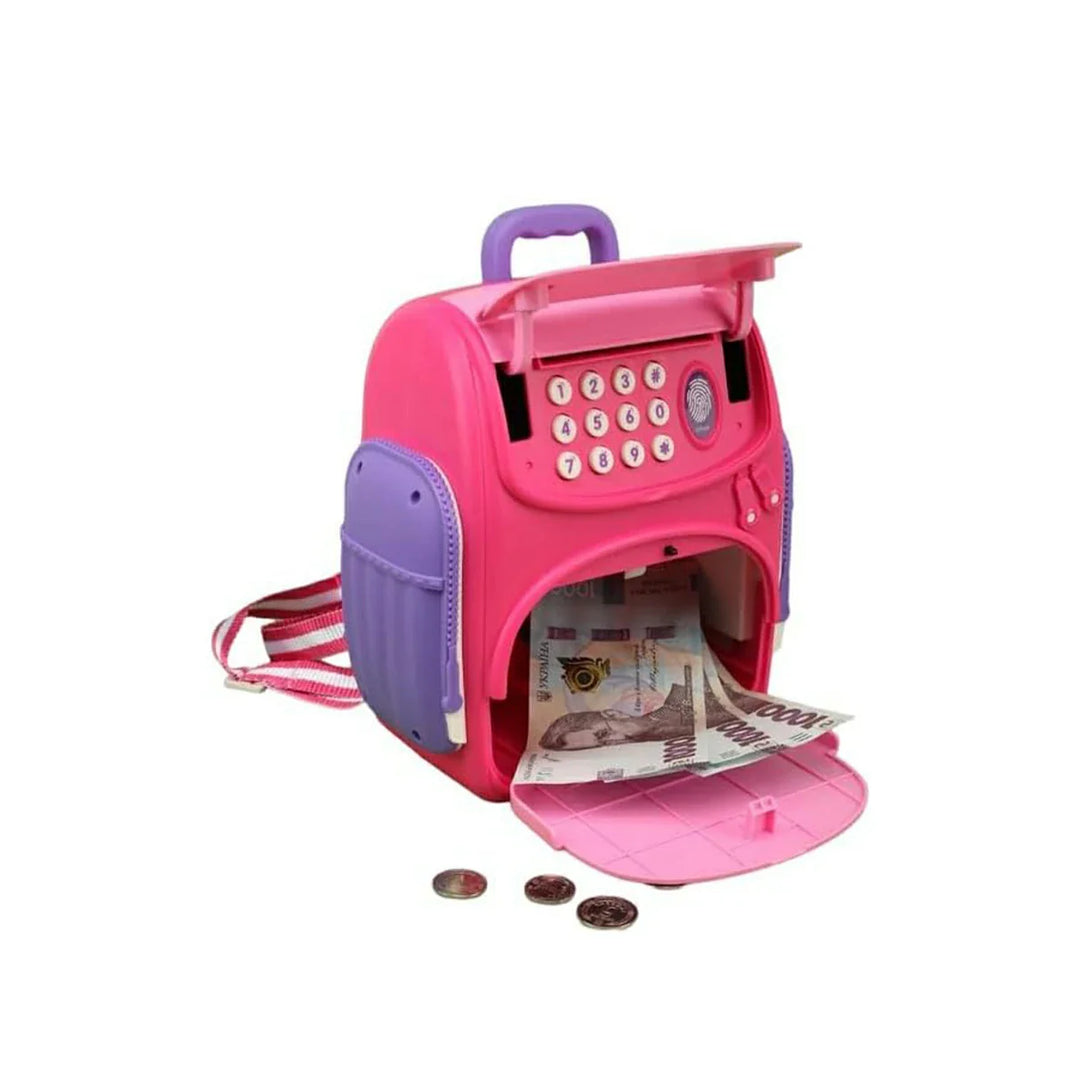 Frozen Schoolbag Money Bank With Fingerprint