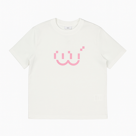 White Cotton Tshirt Oversize For Kids Size 8-14y