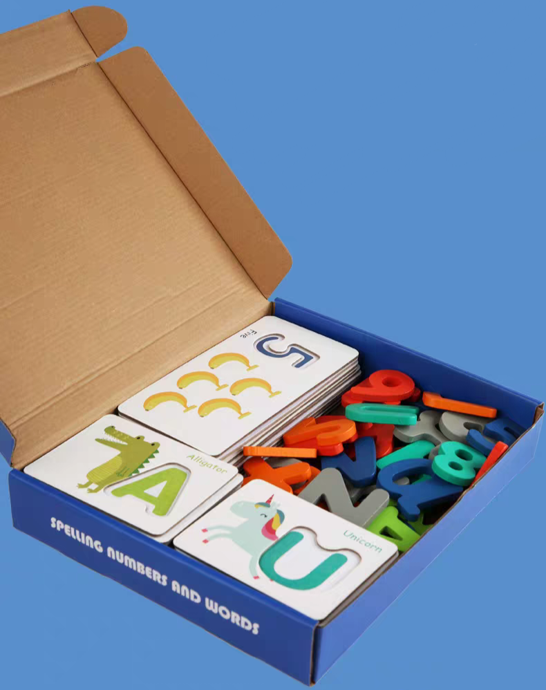 Spelling Numbers And Words | Card Educational Game | 3+