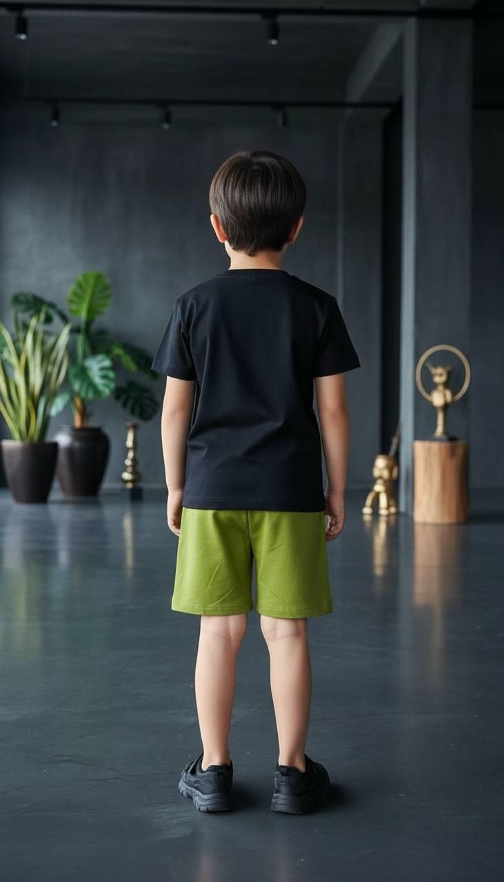 Boys Cotton Minecraft – Soft Summer Outfit | Size 3-10y