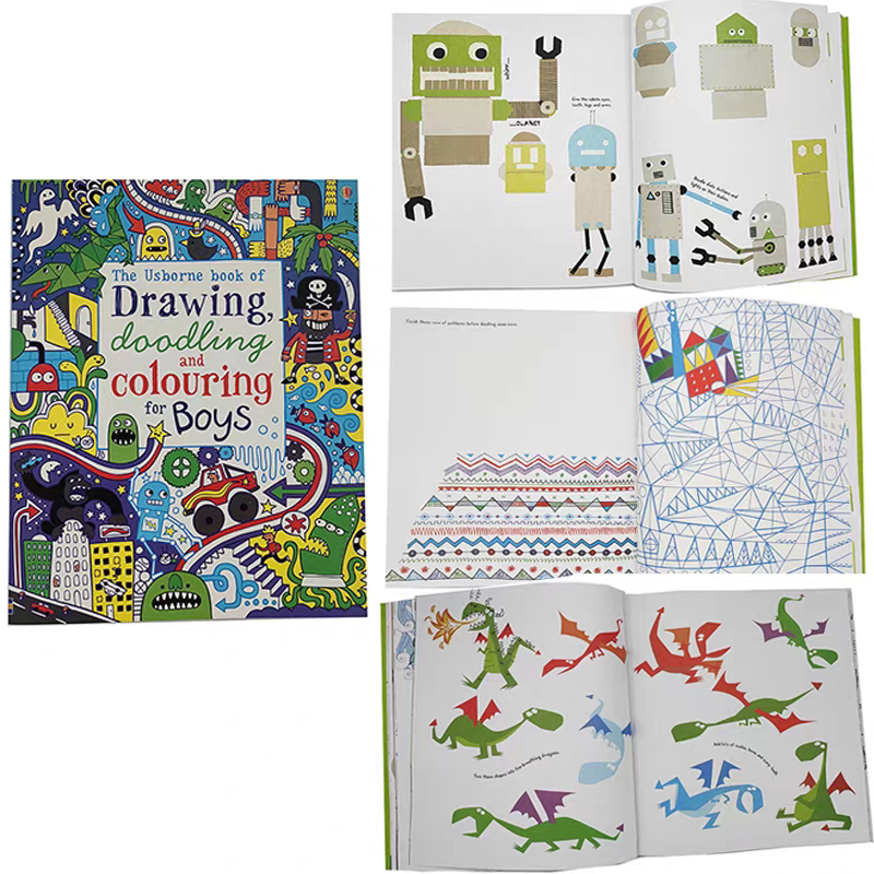 The Usborne Book Of Drawing , Doodling And Colouring | Soft Cover 3+