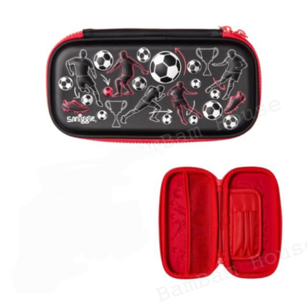 Smiggle Pencil Case | Hardtop | Football