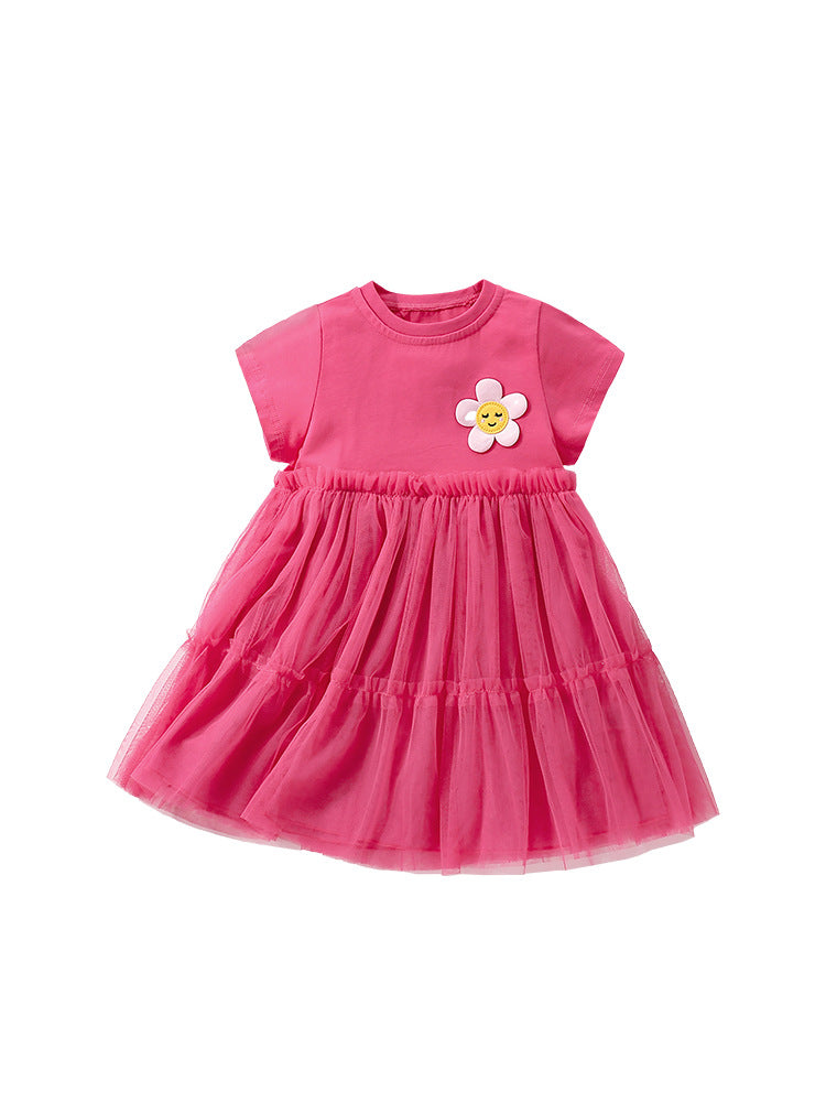 Girls Dress Pink - Soft Summer Wear(4-12y)