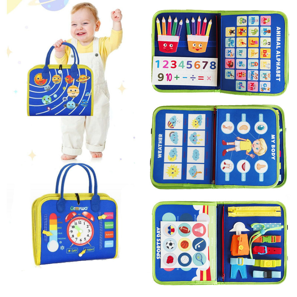 Toddler Busy Board Sensory Preschool Educational Toy For Kids