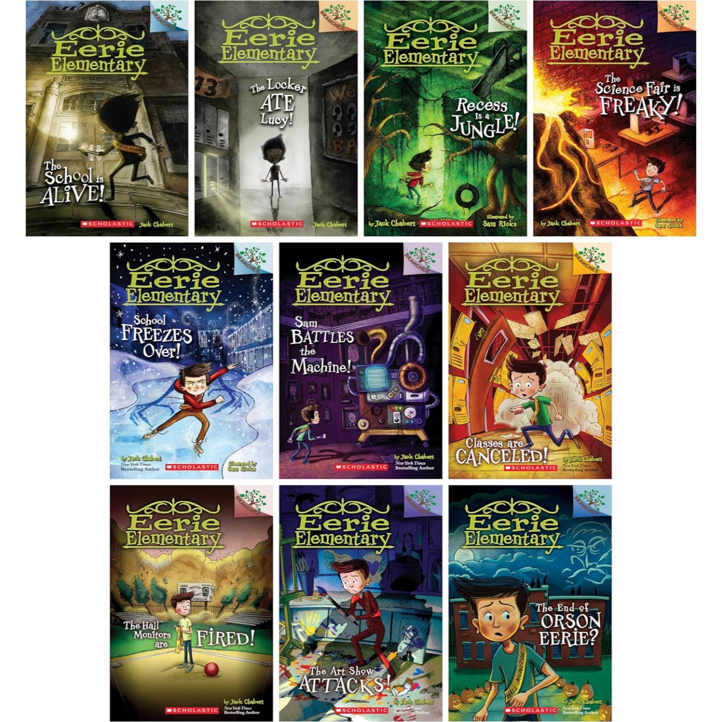 Eerie Elementary By Jack Chabert | 10 Books Set | Soft Cover | 6+
