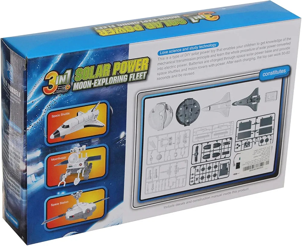 3in1 Solar power moon-exploring fleet Kids Toy