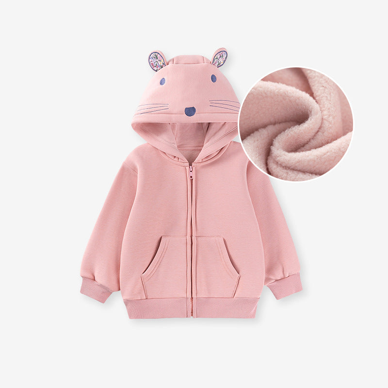 Fleece Bunny Hoodie Jacket | Size 2-7y