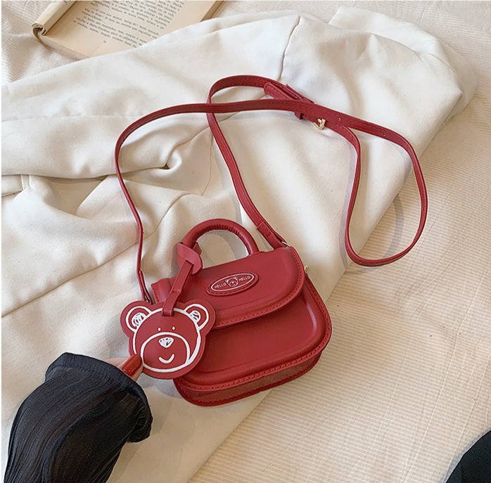 Cute Bear Mini Crossbody Bag for Girls – 4 Colors Available