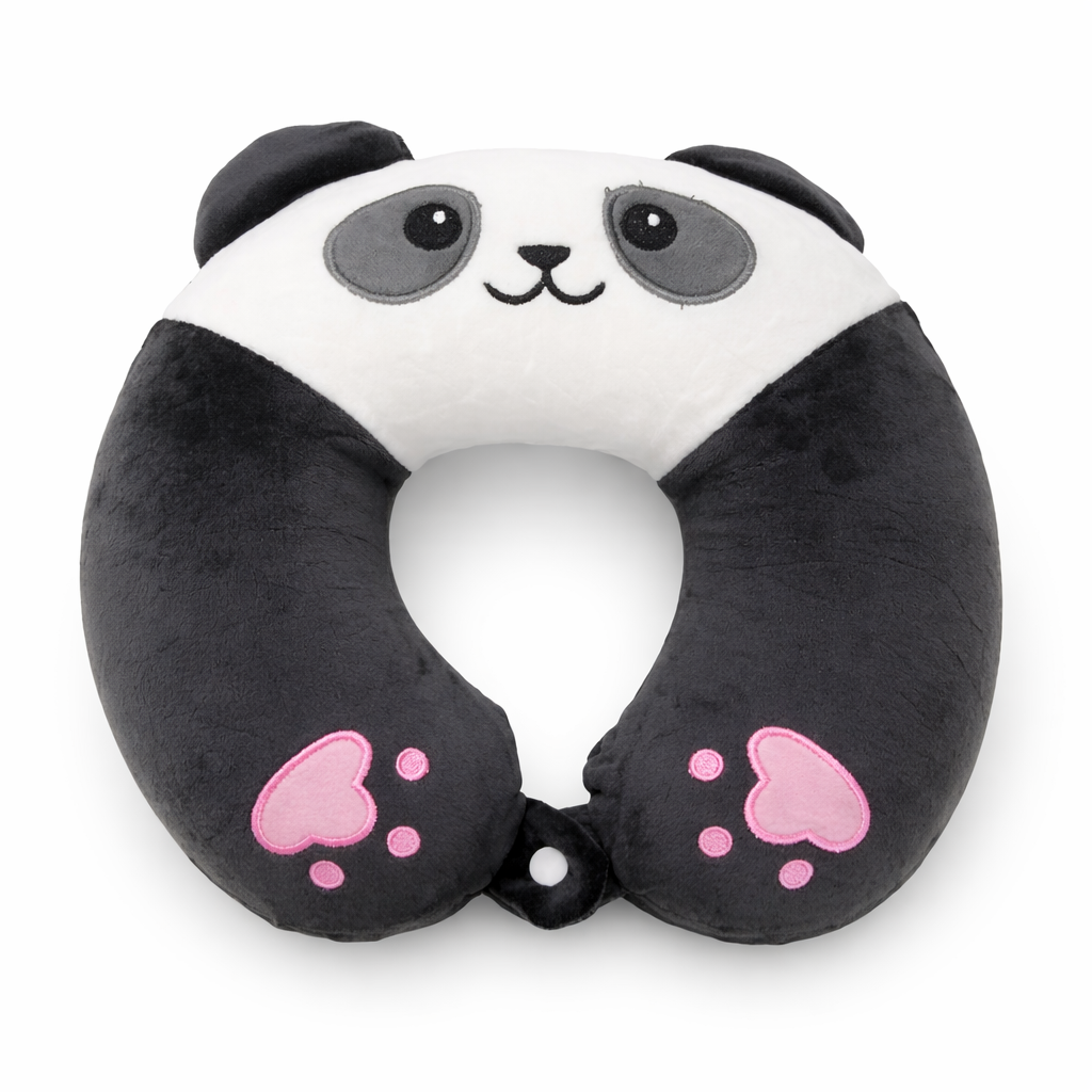 Panda Shaped Neck Pillow - Soft Comfortable Plush