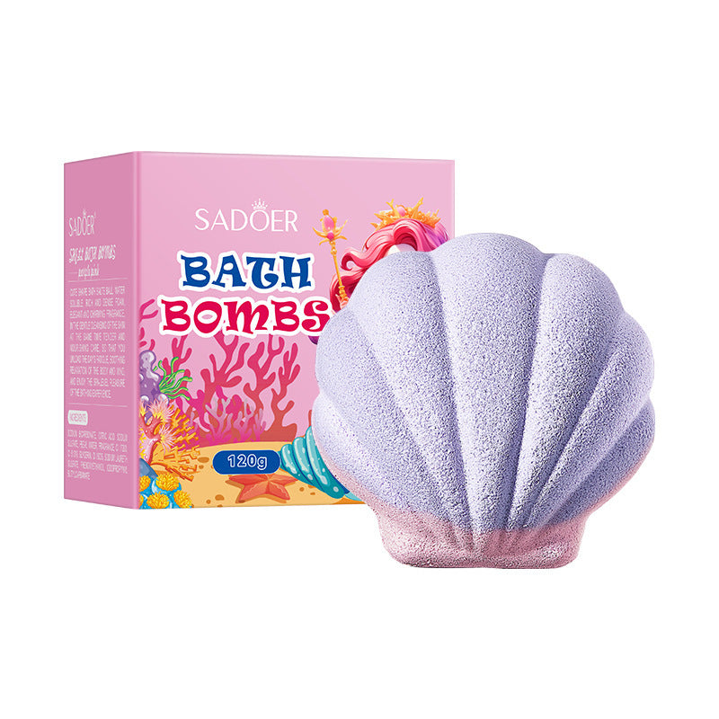 Shell Bath Bombs Bubble Stress Relief Self Care 120g