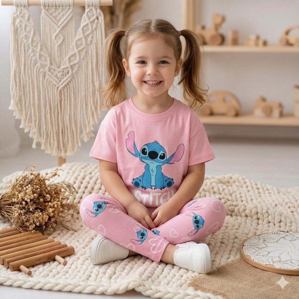 Girls Cotton Stitch – Soft Summer Outfit | Size 2-8y