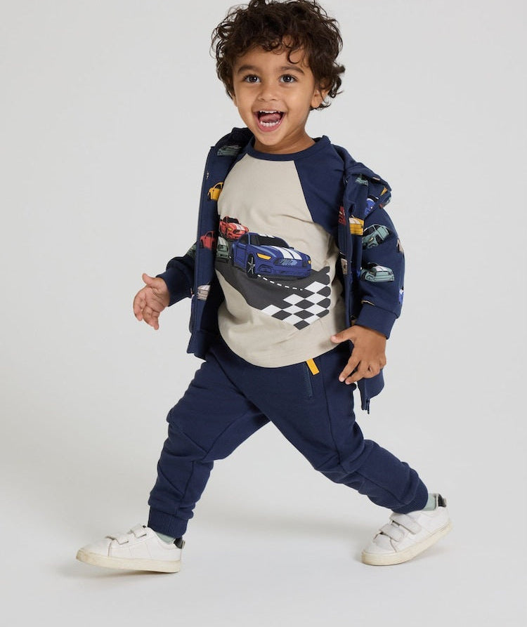 Top Long Sleeve Race Car Design Size 3-10y