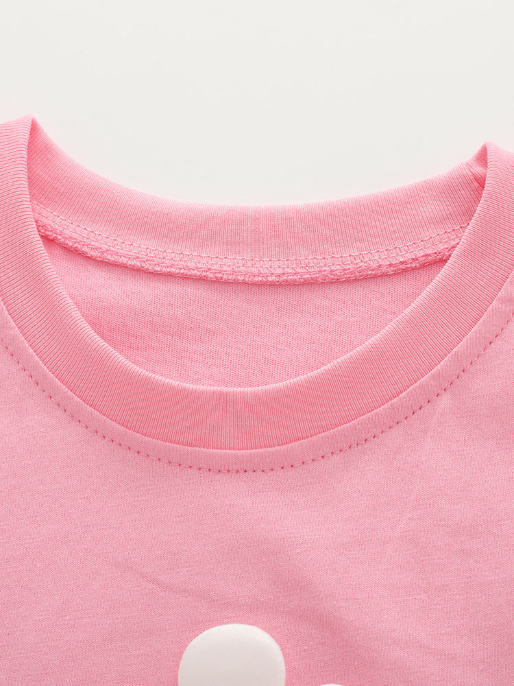 Girls Cotton Flower Set – Soft Summer Outfit (3–10Y)