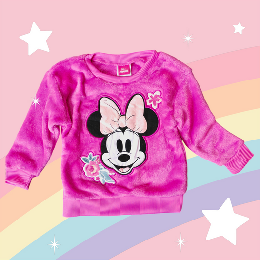 Warm Top Minnie Mouse Design 1-4y