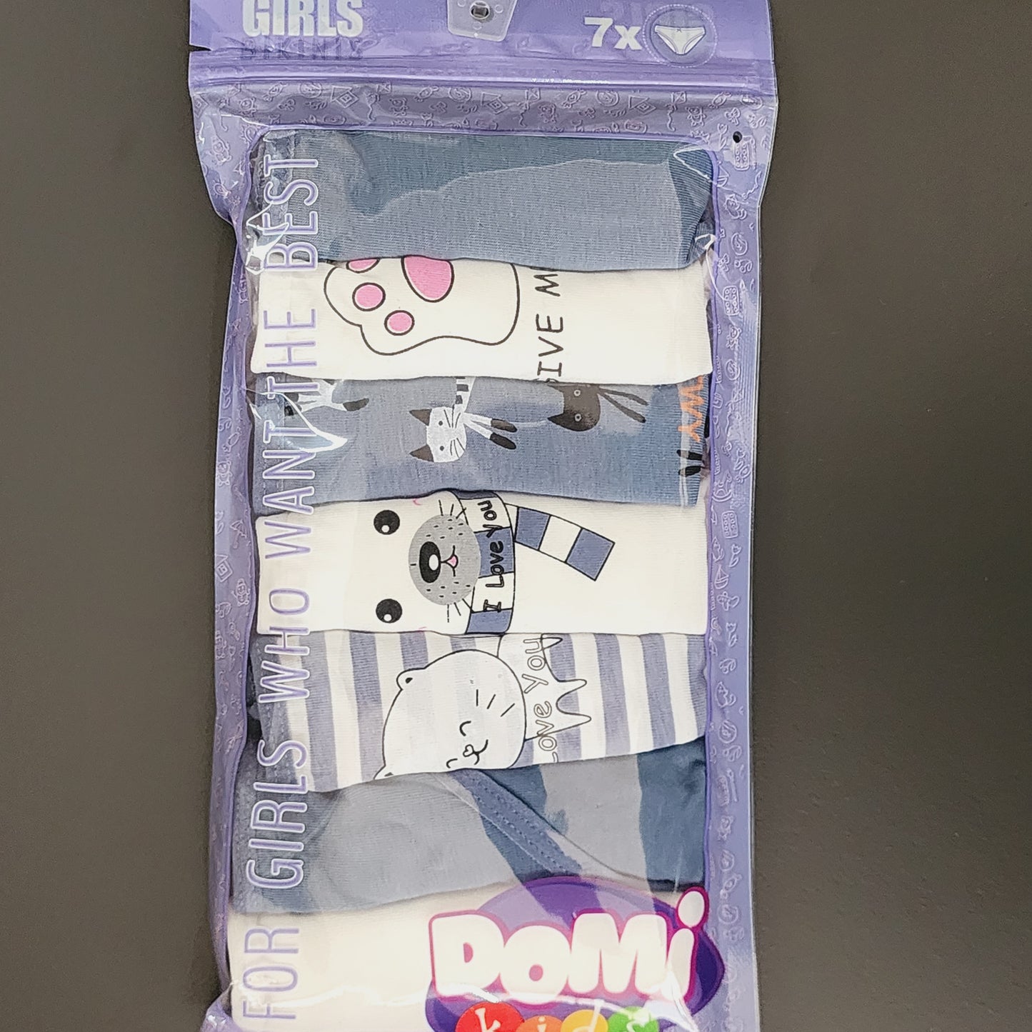 Girls Underwear 100% Cotton 3-10y 7 pcs