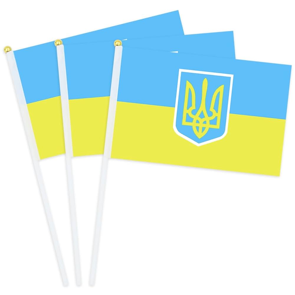 Flag Of Ukraine Hand Held