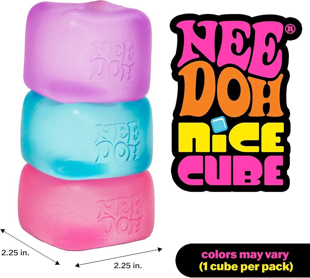 NeeDoh Nice Cube Squishy Sensory Toy | Stress Relief Fidget Cube | 3+