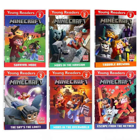 Young Readers Level 2 Minecraft 6 Books Set | Soft Cover | 4+