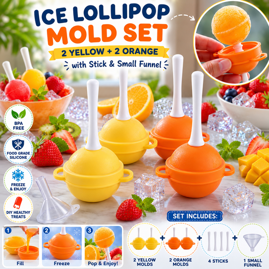 Ice Lollipop Mold Silicone Set - Icecream Pop
