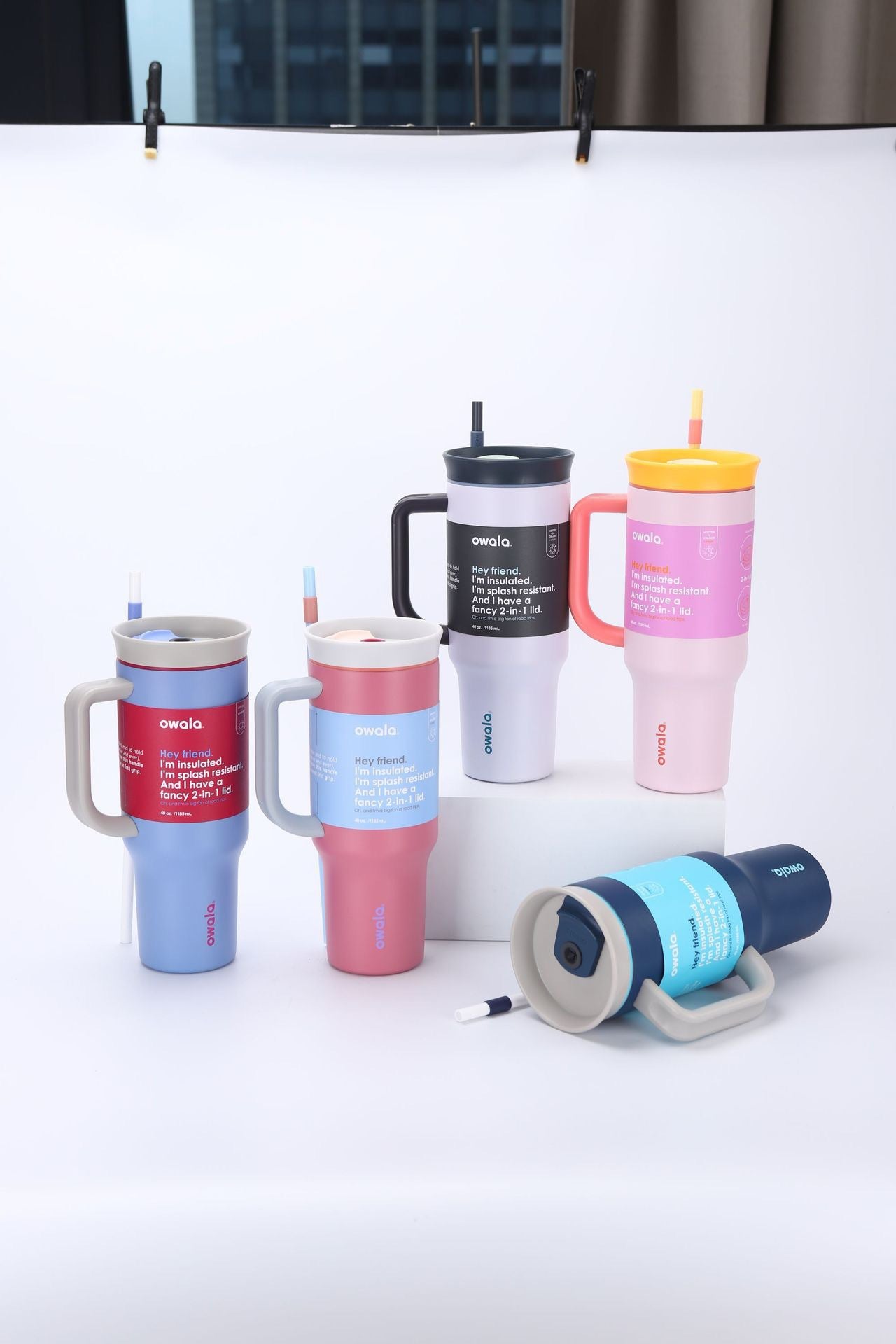 Owala Tumbler Stainless Steel- FreeSip | Leak-proof | With Handle | 1185ml - 40oz.