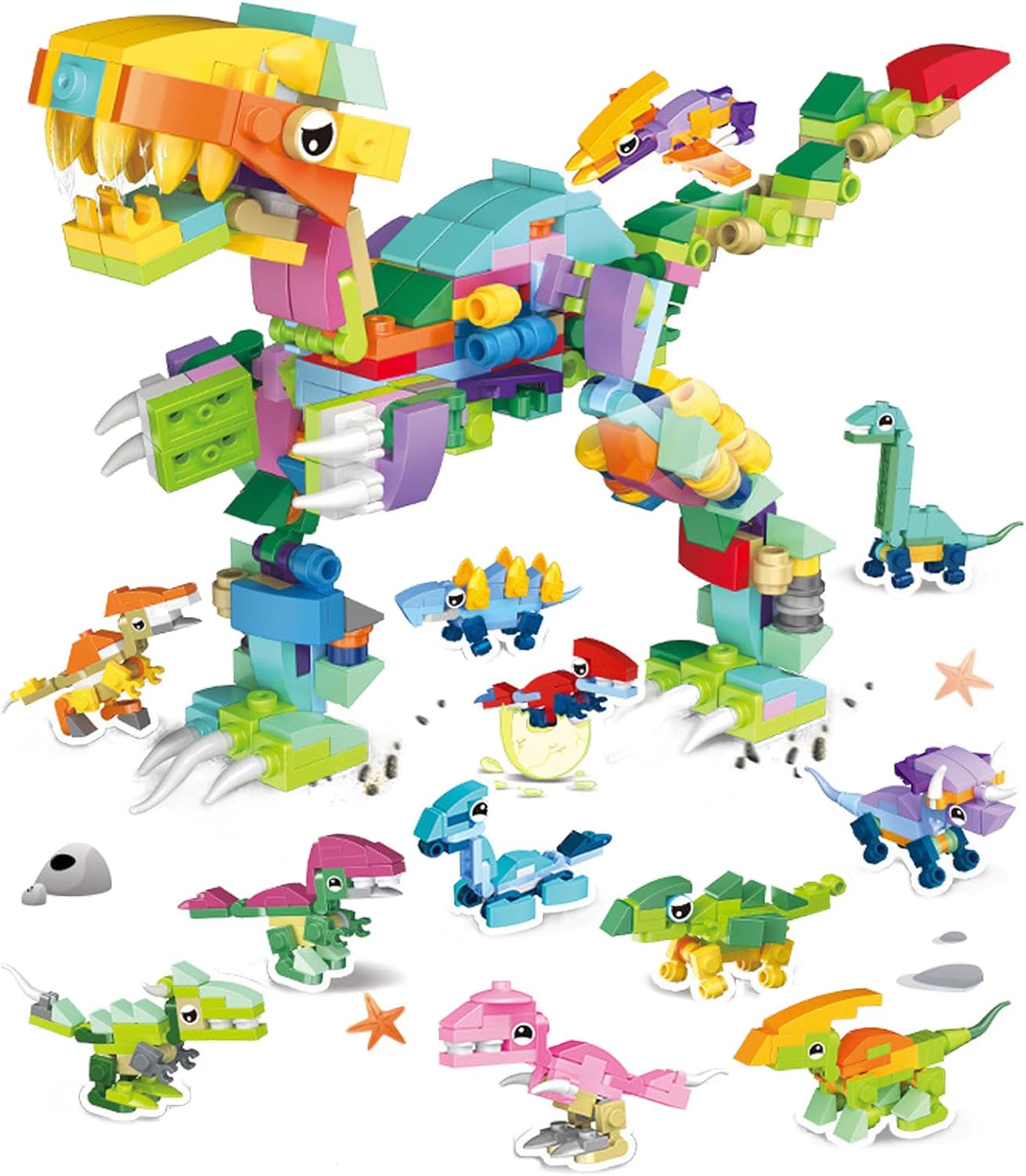Building Blocks Dinosaurs 12in1 | Full Box | 3+