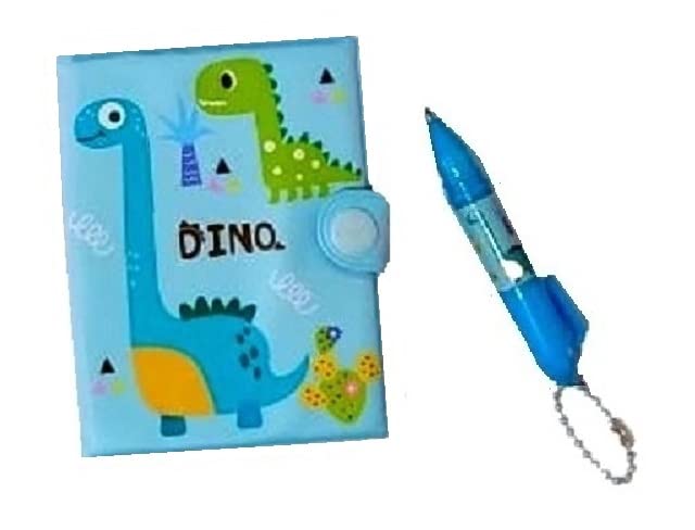 Mini Note Book For Kids Random Color Dinosaur Design