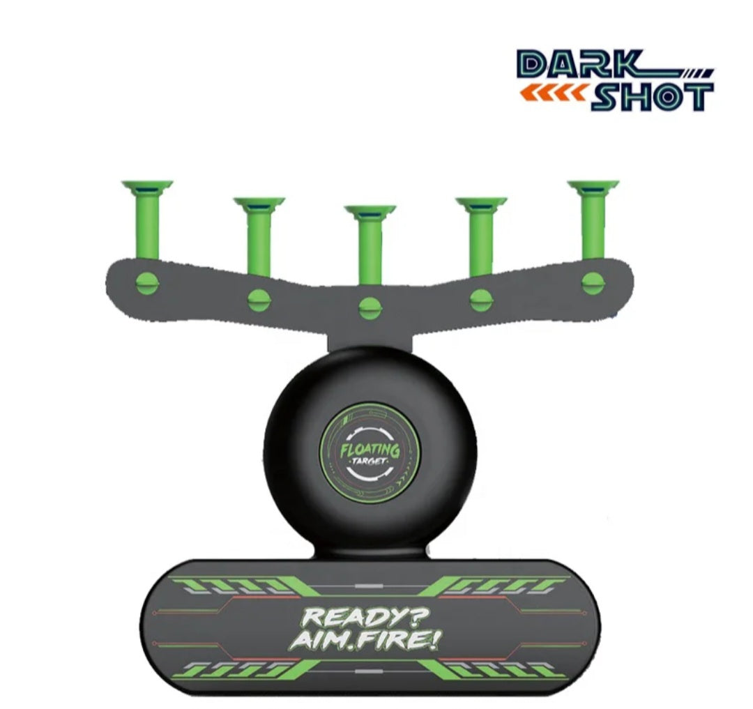 Glow-in-the-Dark Floating Target Shooting Game | 2 Blasters & 10 Foam Balls | 8+