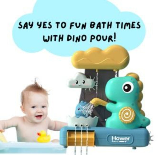 Kids Bath Toy Water Sprayer Dinosaur Sucker Bathroom Splash Shower Baby Bath Toys Baby Present Gift