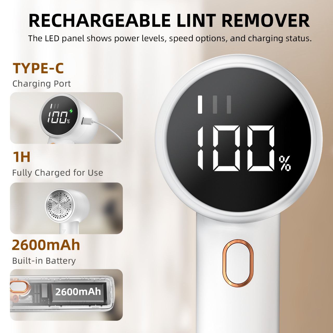 Electric Lint Remover Portable Rechargeable Machine