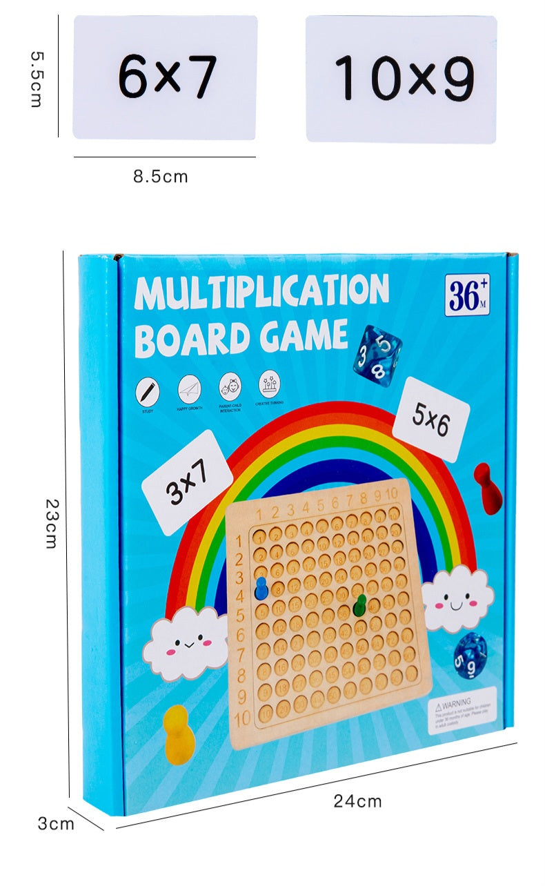 Wooden Multiplication Board Game | 36+ Months