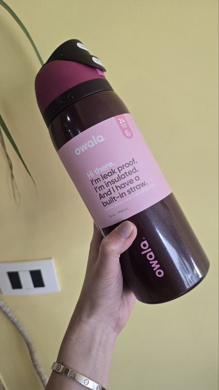 Owala Bottle Stainless Steel FreeSip Leak-proof | Black Cherry 710-950ml