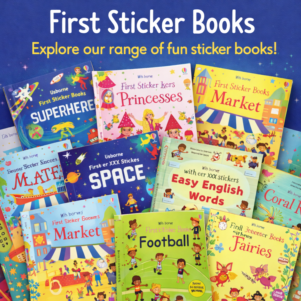 Usborne First Sticker Books | A4 | 3+ – Jouka Joue