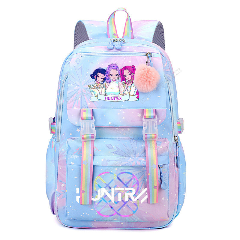 K-Pop Demon Hunters  Rainbow Star Large School Backpack – 44cm