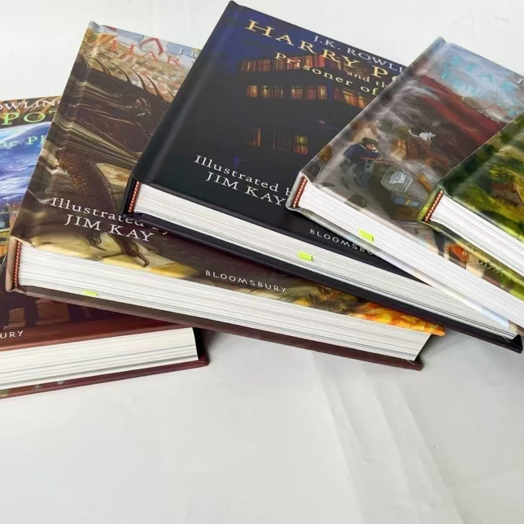 Harry Potter Illustrated Collection- 5 Books Set By J.K. Rowling | Hard Cover | 8+