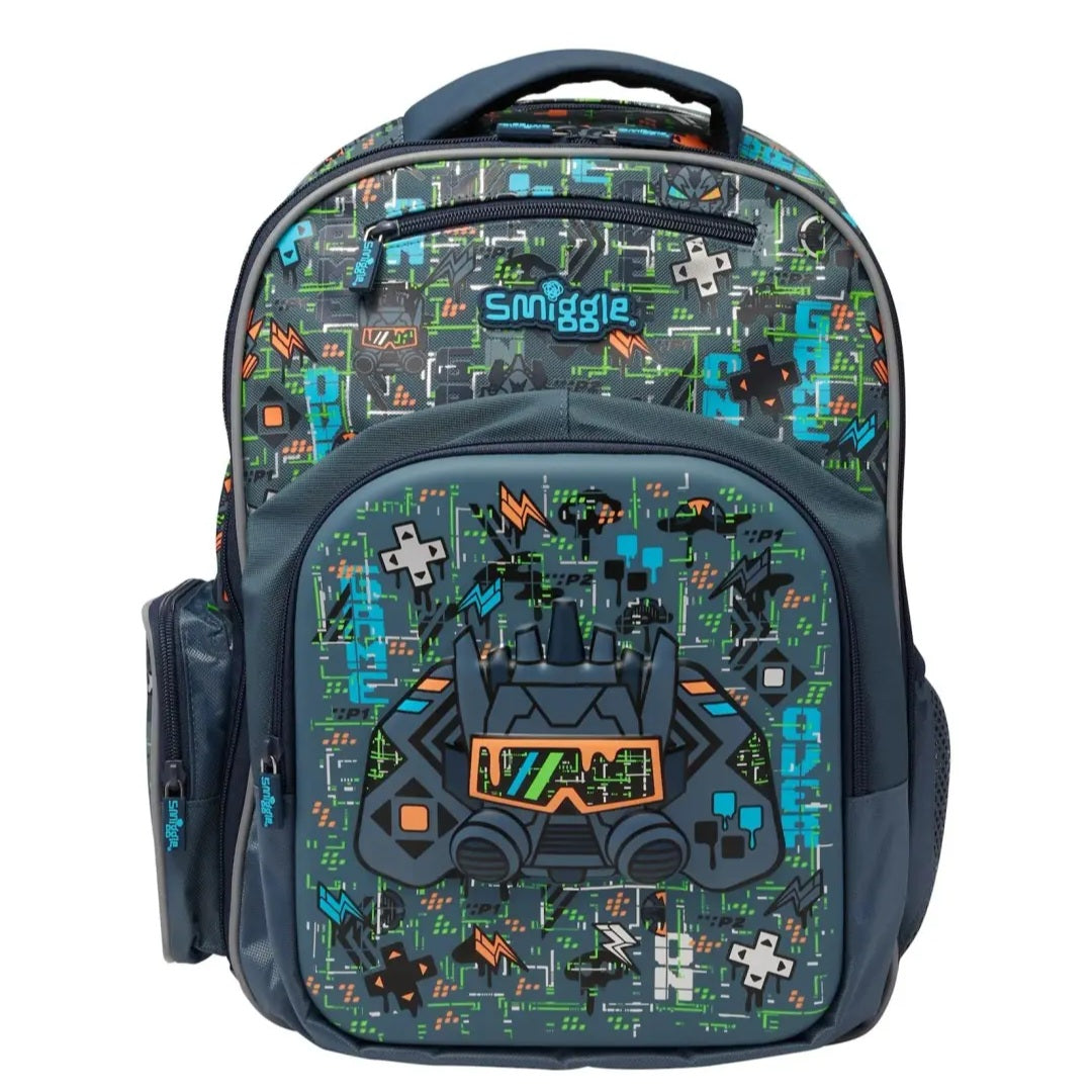Smiggle Graffiti Game Backpack | (Kg1-Gr1) |40cm