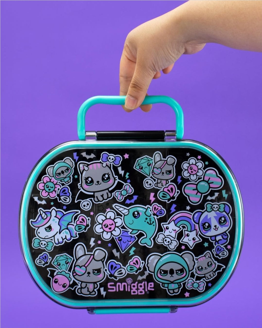 Smiggle Lunch Box - Star Flower | 22×18×6cm