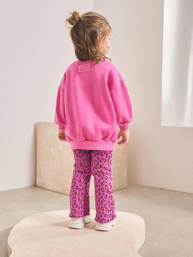 Outfit Cotton Heart Design Set Of 2 Pcs Size 2-8y