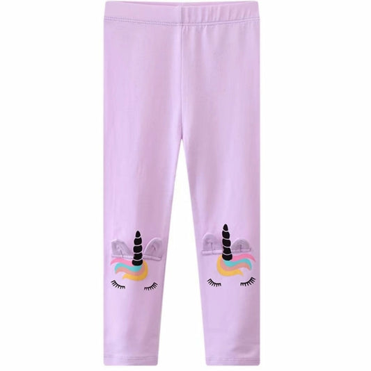 Leggings for Kids Girls, Casual Clothes Girls Stretch Pant Cotton 100%