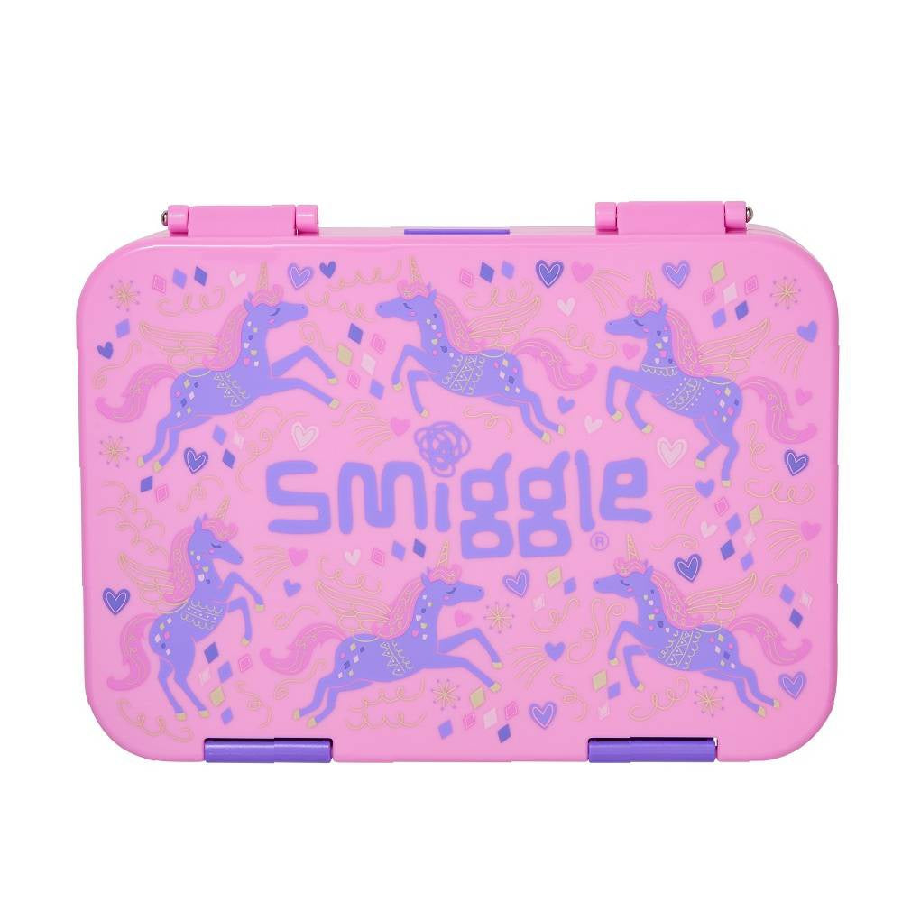 Smiggle Lunch Box Unicorn Design 21×15×4.5