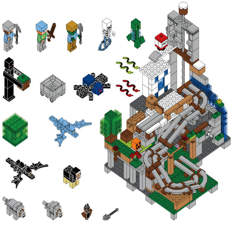 My World Mining Adventure Building Blocks Set| 587pcs | 6+