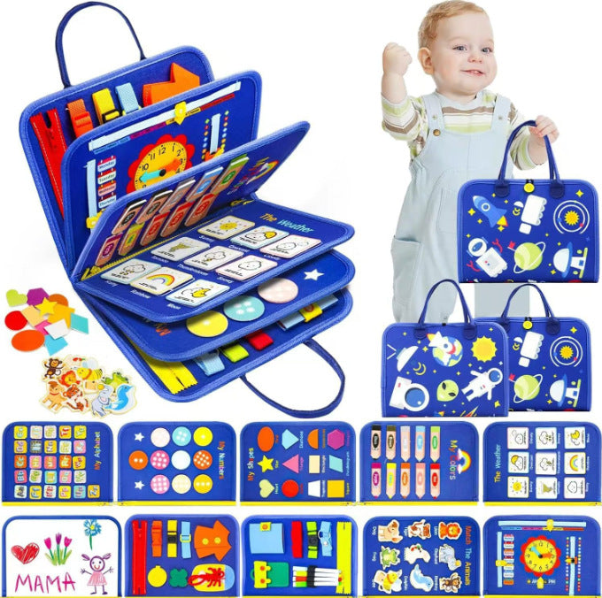 Toddler Busy Board Sensory Preschool Educational Toy For Kids