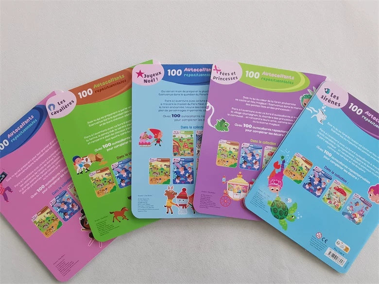 100 Autocollants Repositionnables - French Book | Soft Cover | 3+