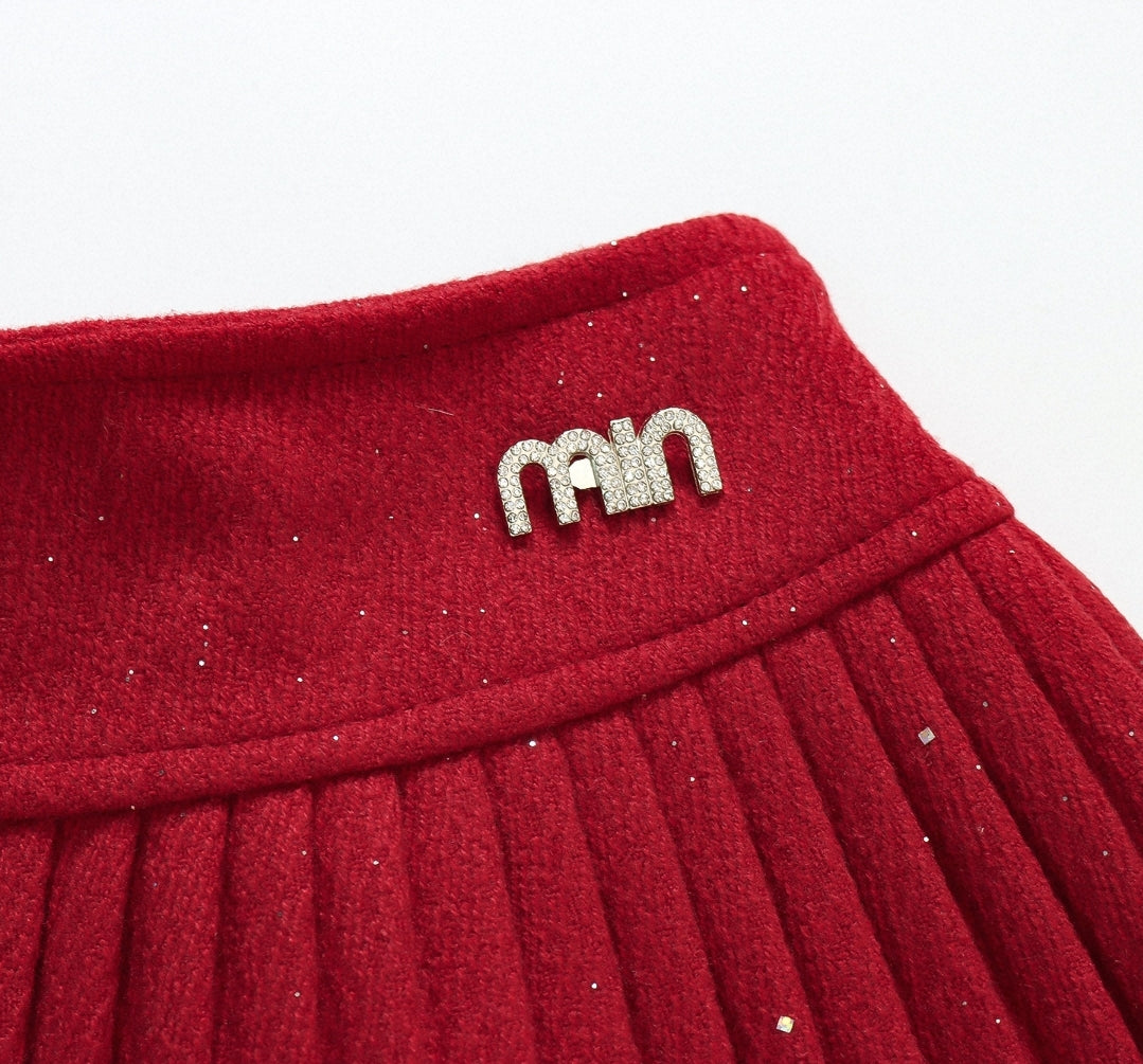 Cozy Comfort Warm Stretchy Skirt For Girls Age 3-8y