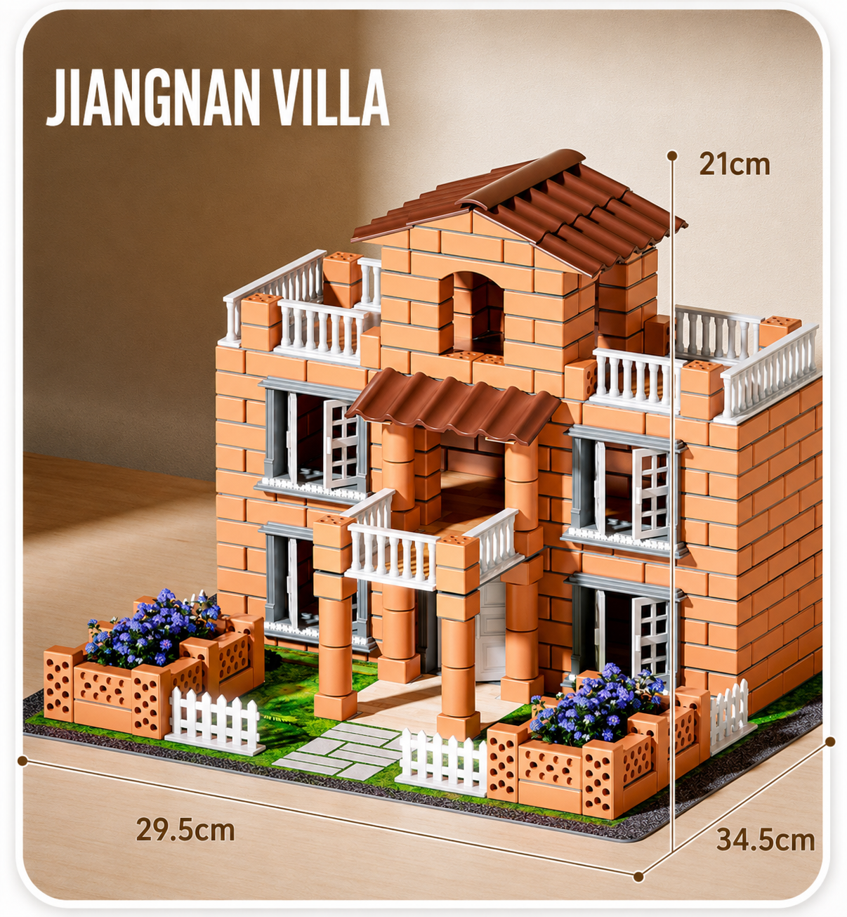 DIY Mini Brick Villa Building Set | 465 pcs | 8+