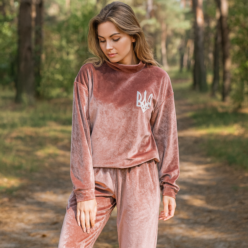 Velvet Outfit With Ukraine Emblem XS-L