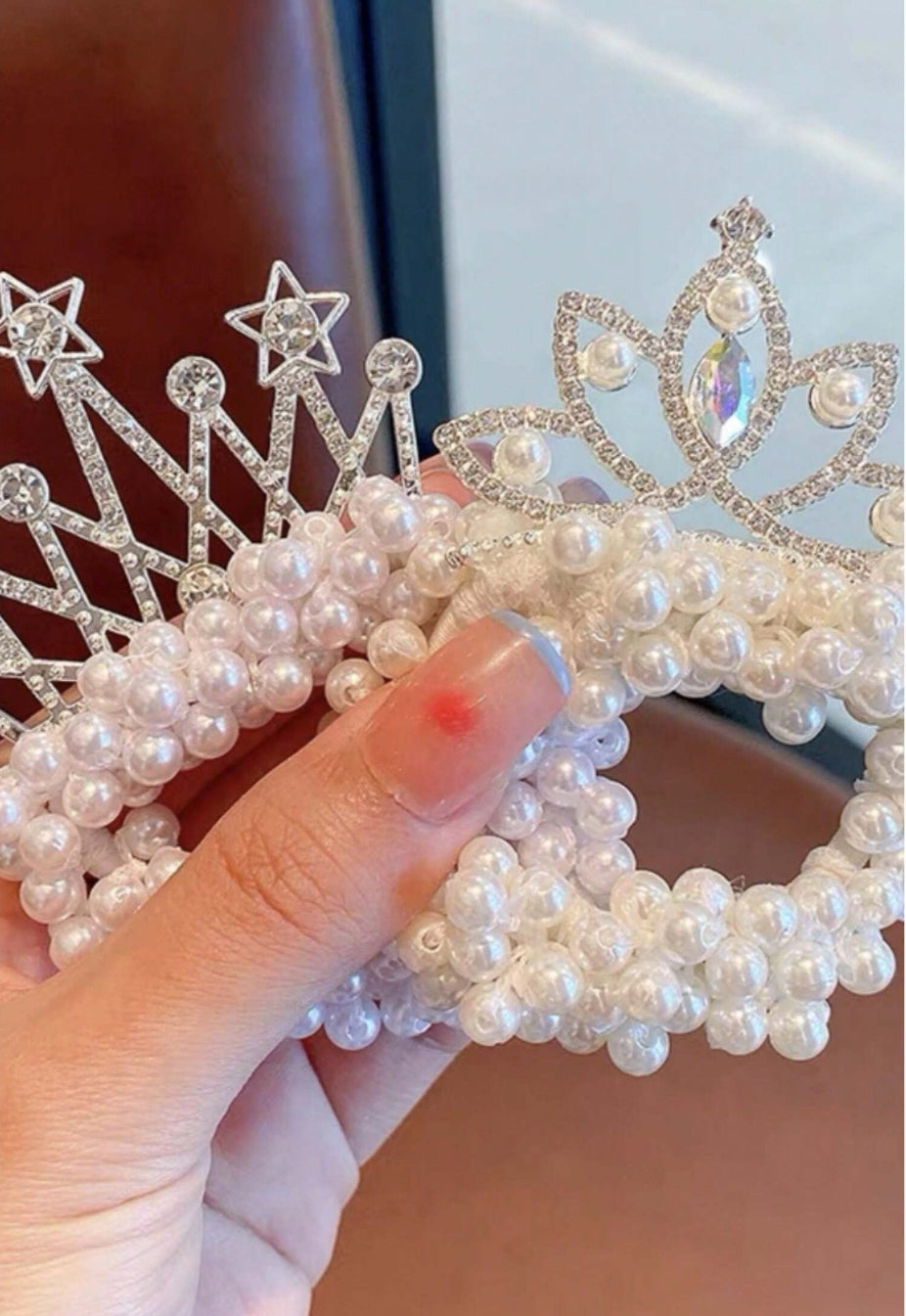 Hair Tie Princess Crown For Kids Pack Of 2 Pcs