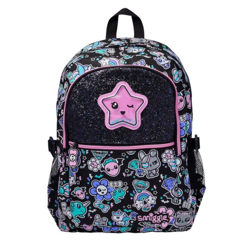Smiggle Pink Star Backpack | (G1–G3) | 42 cm
