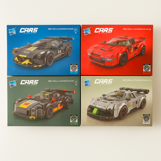 Racing Car Series Building Block for Children Fast Sports Car Art Model Set