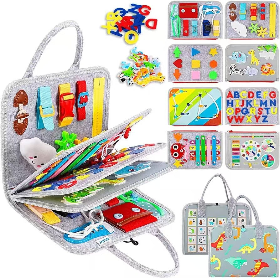 Toddler Busy Board Sensory Preschool Educational Toy For Kids