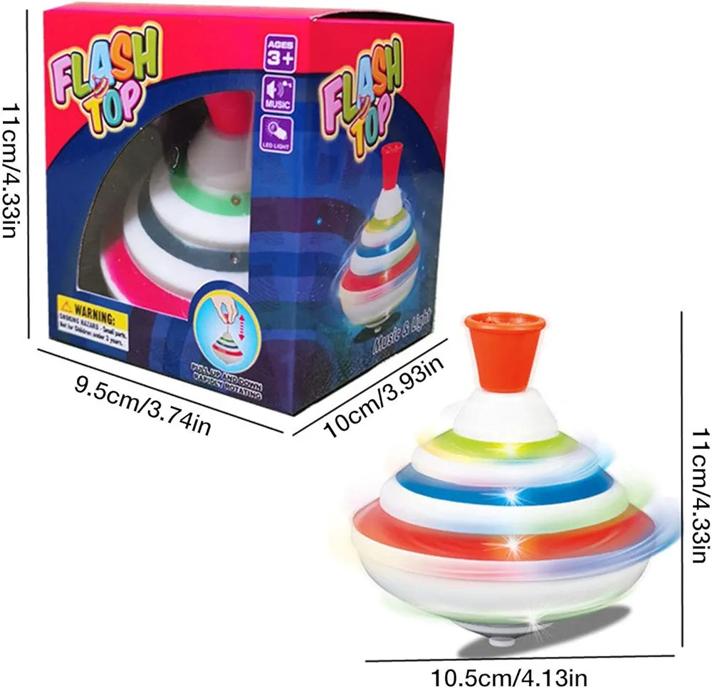 Spinning Top Toy With Music & Led | 3+